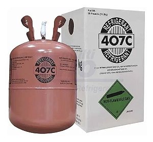 Fluido Gás Refrigerante R407C botija Refrigerant 11.3kg