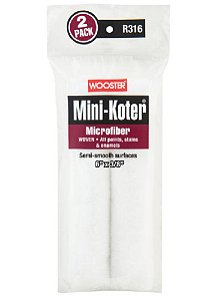 Rolo Mini-Koter Microfiber 6½" - Kit com 2