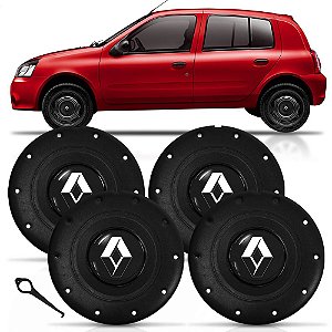 Jogo 4 Calota Centro De Roda Ferro Renault Aro 14 Amarok