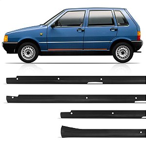 Jogo Soleira Acabamento Fiat Uno 4 Portas 1986 Até 2010