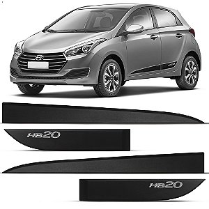 Friso Lateral Borrachão Hyundai Hb20 Com Logo Cromado 2012 Até 2019 !