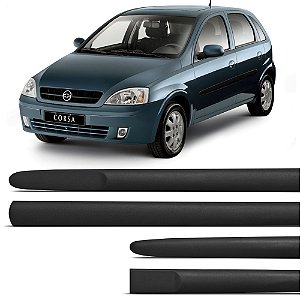 Friso Lateral Borrachão Chevrolet Corsa 1998 Até 2015 4 Portas - Modelo Original