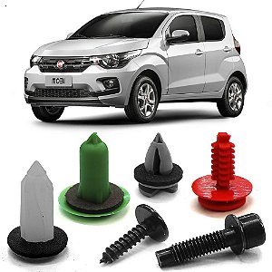 Kit Grampo Presilha Forro De Porta Traseira Mobi 2017 a 2023