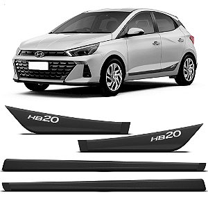 Friso Lateral Borrachão Hyundai Hb20 2020 Até 2024 Modelo Original