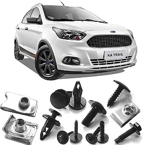 Kit Fixação Grampo Presilha Para-choque Dianteiro Ford Ka 2015 Ate 2020