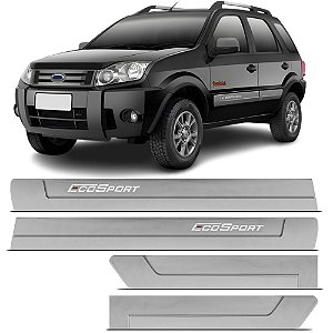 Friso Lateral Borrachão Ford EcoSport Cinza 2008 Até 2012