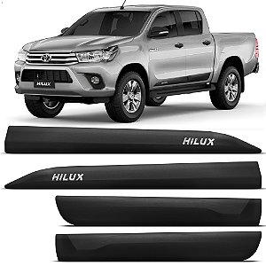Friso Lateral Borrachão Toyota Hilux 2016 Até 2020 Com Nome - Modelo Original