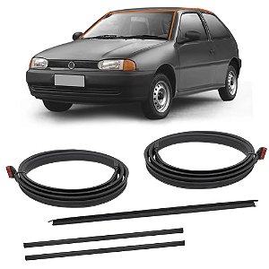 Kit Para-brisa E Pingadeira Borracha Gol Bola G2 98 99 2 Portas