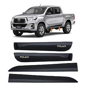 Friso Lateral Modelo Original Hilux 2016 Até 2024 Com Nome