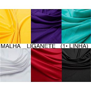 Tecido Malha LIGANETE 1,0 x 1,60 metros (várias cores) toque delicado malha fria (segunda pele)