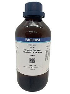 Nitrato de Prata em Solução 0,1N Fatorada 1L - NEON