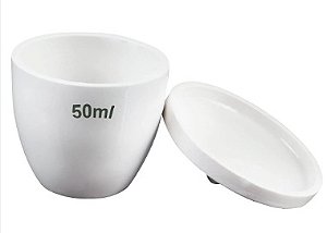 Cadinho De Fusão Em Porcelana Forma Média C/ Tampa – PHOX