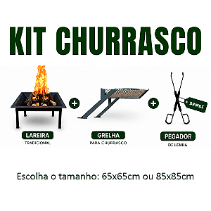 Kit: Lareira + Grelha