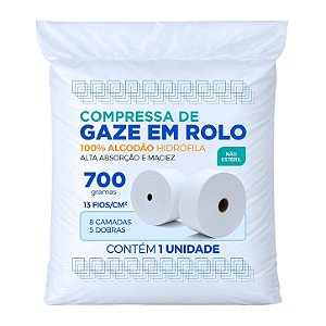 Gaze Em Rolo Tipo Queijo Compressa Hidrófila 700 grs 13 fios
