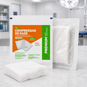 Compressa De Gaze Estéril 13 Fios 300 Envelopes