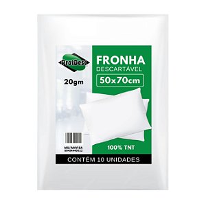 Fronha Descartável Protdesc 20gr 50x70cm Branca 10 unidades