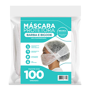 Protetor Barba e Bigode Descartavel Master 100 Unidades