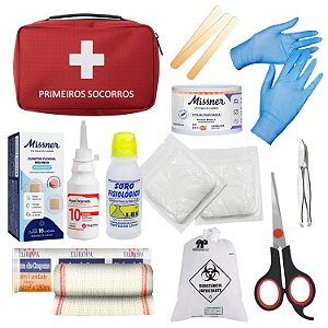 Kit Primeiros Socorros Bolsa Mochilas Camping Carro Completo