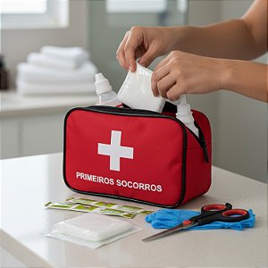 Kit Primeiros Socorros Bolsa Mochilas Camping Carro Completo