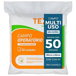 Compressa Campo Operatório 15g C/fio Radiopaco 40x45 50 Unid