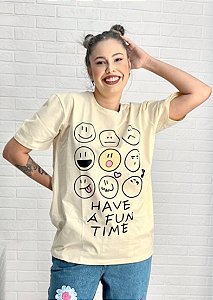 MAX TSHIRT SMILES AMARELO