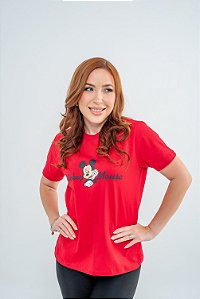 Tees Mickey Vermelha