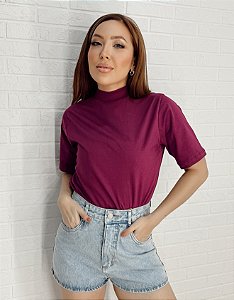 Tees Gola alta Roxo