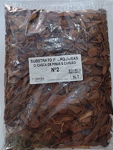 3 Litros Substrato Para Orquídeas com Casca de Pinus e Carvão N2
