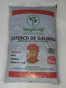 ADUBO ORGÂNICO ESTERCO DE GALINHA (FRANGO)  5 KG
