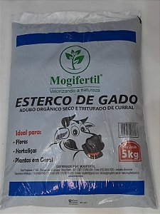 ADUBO ORGÂNICO ESTERCO BOVINO / GADO CURRAL  5 KG
