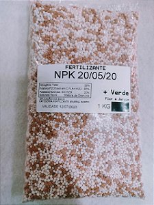 ADUBO FERTILIZANTE NPK 20 05 20 1KG