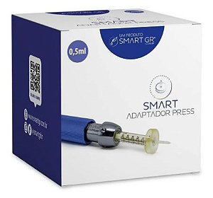 Adaptador 0,5ml para Smart Press GR e XS - Kit c/ 10 un -  Caneta Pressurizada Para Mesoterapia e Intradermoterapia