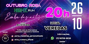 2° Outubro Rosa Night Run - Elite Runners - Embu das Artes - 26/10/2024