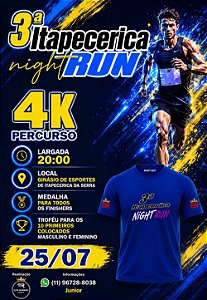 3º Itapecerica Night Run - Elite Runners - 25/07/2026