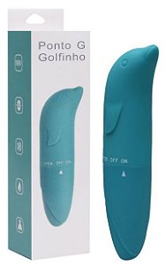 Vibrador Golfinho Aveludado Verde Esmeralda  Ponto G Sexy Import