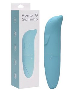 Vibrador Golfinho Aveludado Azul Tifanny Ponto G Sexy Import