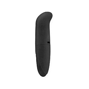 Vibrador Ponto G Curvado Aveludado Preto Sexy Import