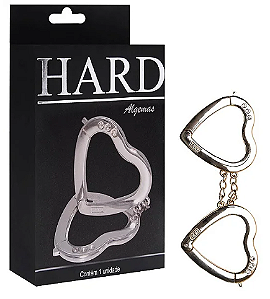 Algemas Coração Metal Dourado Hard