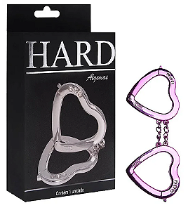 Algemas Coração Metal Pink Hard