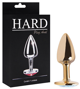 Plug Anal P Metal Dourado Hard