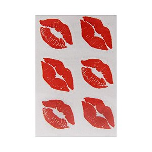 Tatuagem temporária Beijo 7 x 10 cm
