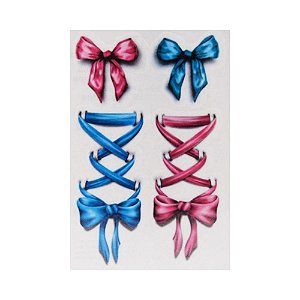 Tatuagem temporária Lacinho 7 x 10 cm