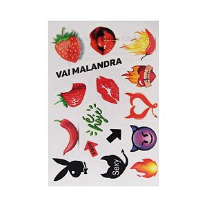 Tatuagem temporária Picante 10 x 15 cm
