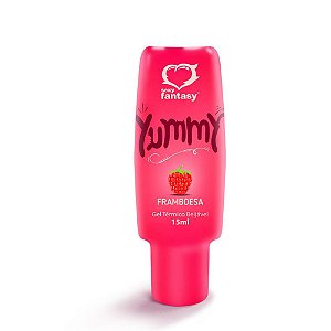 Gel Térmico Beijável Yummy Framboesa 15ml Sexy Fantasy