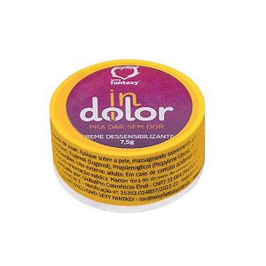 Creme Dessensibilizante Anal InDolor 7,5g Sexy Fantasy