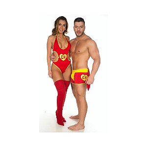 Cueca Boxer Fantasia Chapolin Pimenta Sexy