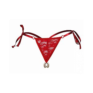 Calcinha Tailandesa Renda - Vermelha