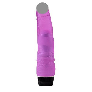 Prótese realística com vibrador Maig - Roxo