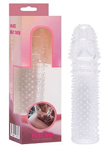 Capa Peniana Incolor Texturas Veias 15cm Vipmix