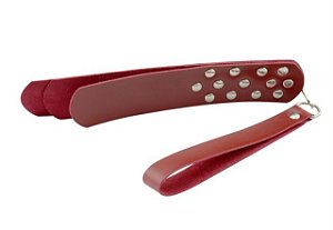 Palamtória Rebite Couro Vermelho Dominatrixxx